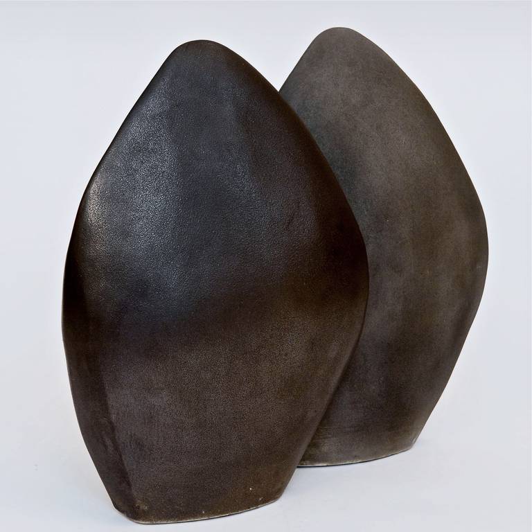 Mid-Century Modern Large Organic Ceramic Sculptures Signed by Tim Orr