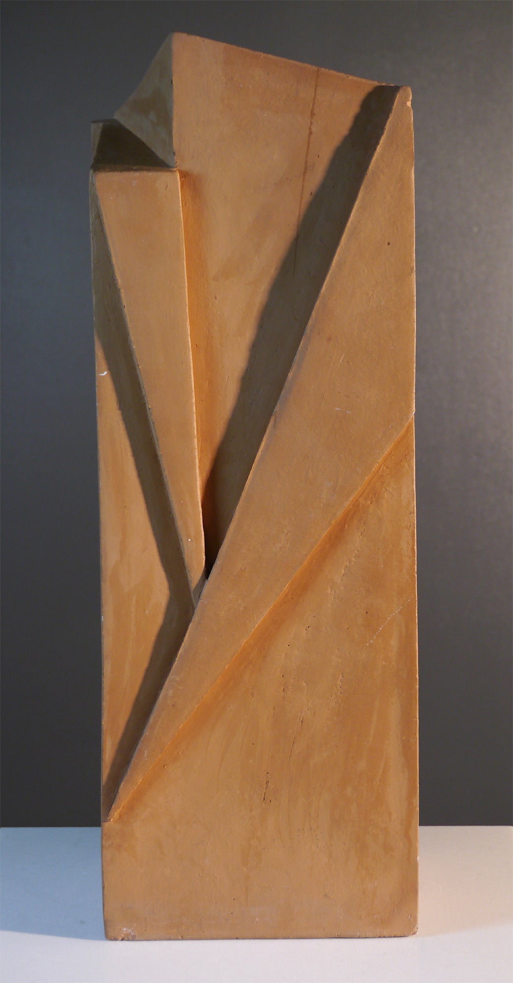 Ocher Earth TOTEM by Jacques Barbier, 1993 In Excellent Condition For Sale In Saint Ouen, FR