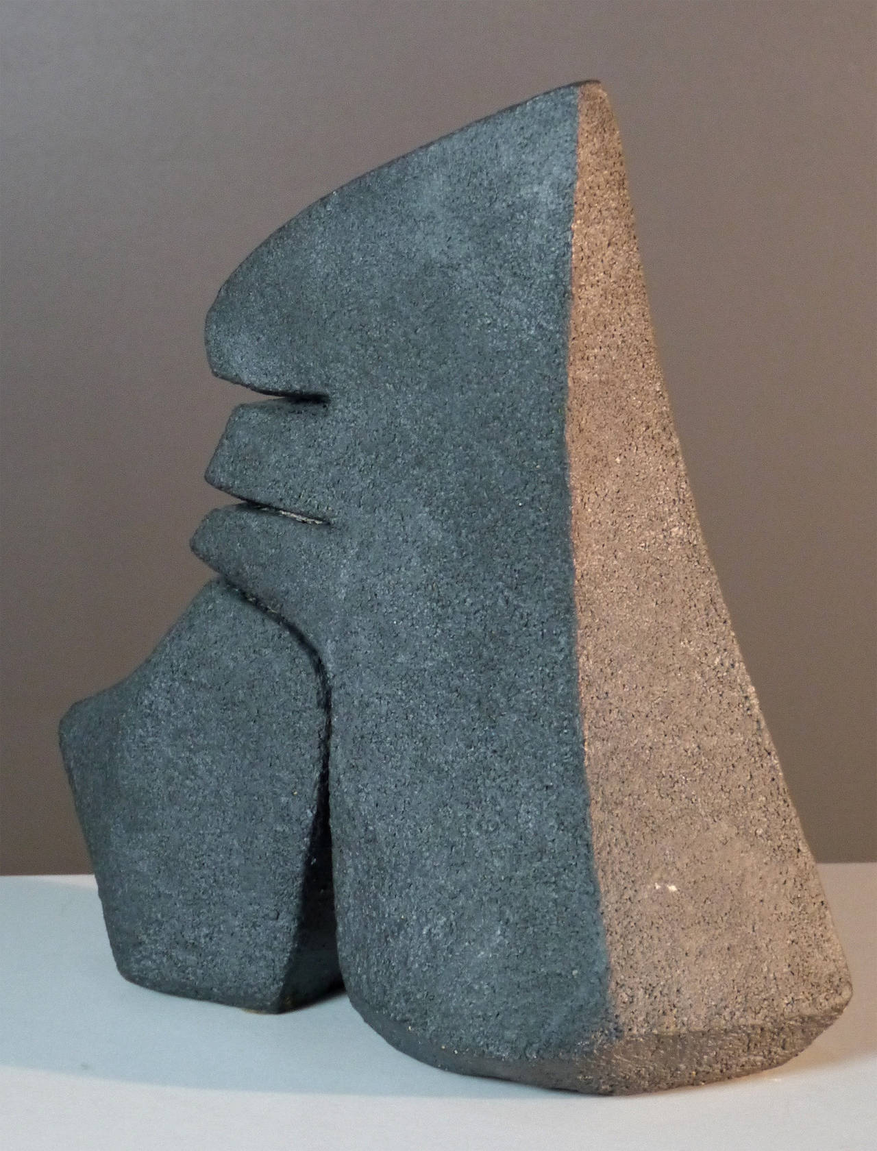 French Stoneware Sculpture by Josette Barbier, 1980