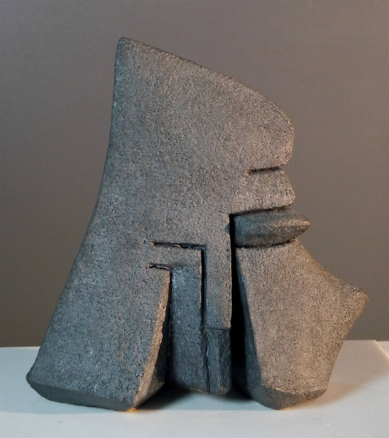 Glazed Stoneware Sculpture by Josette Barbier, 1980