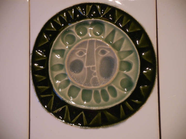 Mid-Century Modern Roger Capron Wall Ceramic Panel 