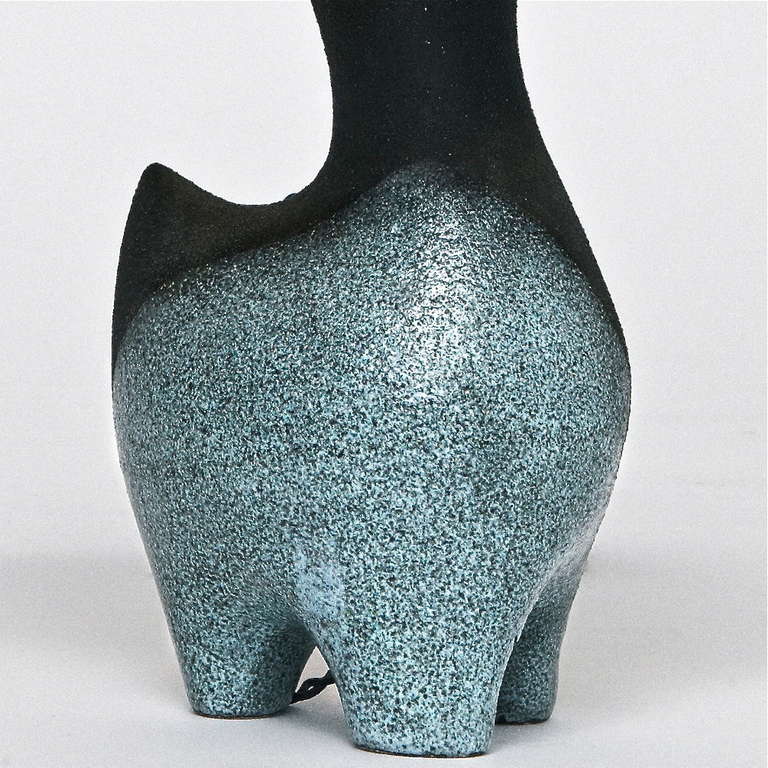 Ceramic Table Lamp by Gilbert Valentin In Good Condition In Saint Ouen, FR