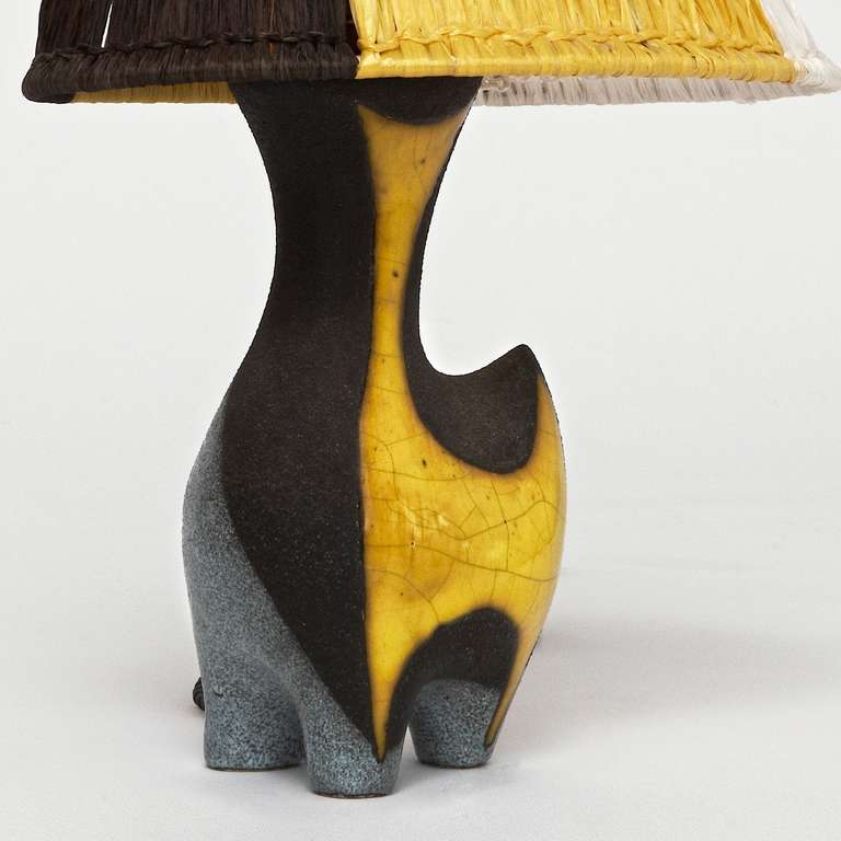Ceramic Table Lamp by Gilbert Valentin 2