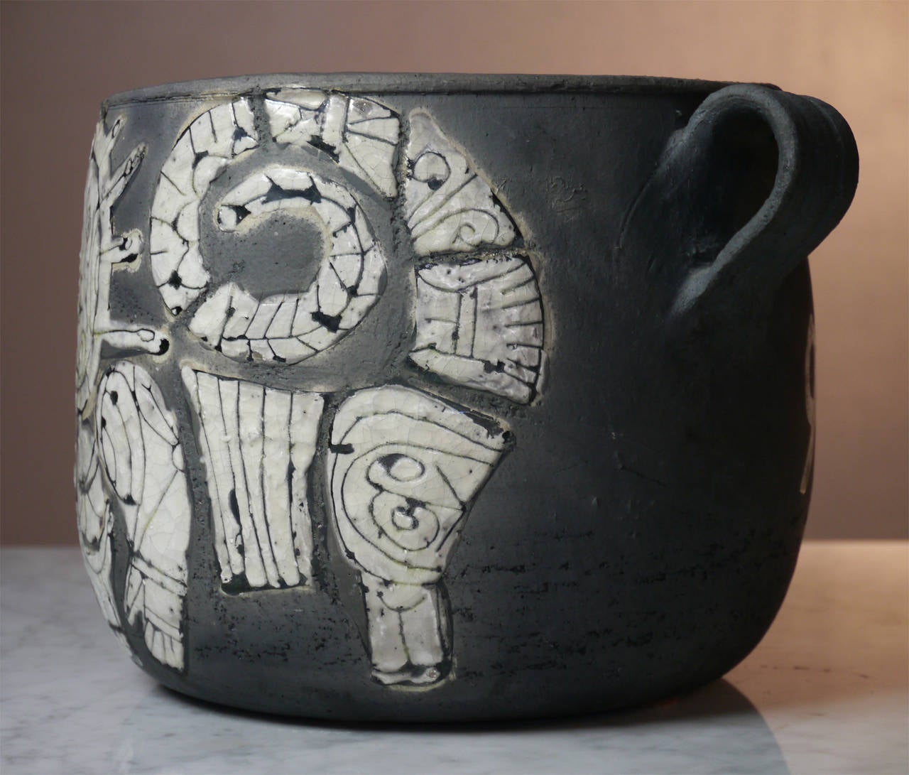 Roger Raku Raku Twoa Roger Capron - Exceptional Raku Work - Vallauris France - dated 1997 ...