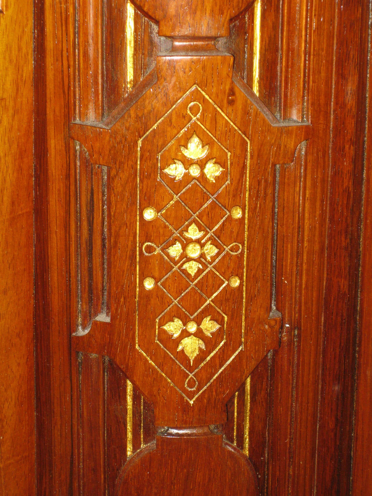 Mahogany Gustave Herter Renaissance Revival “Portrait” Cabinet, 1858-1864 For Sale