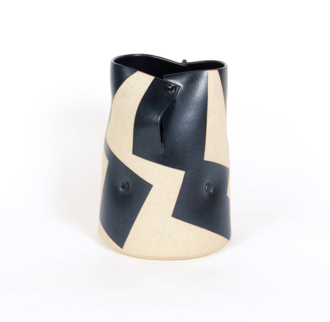 Mid-Century Modern Gustavo Perez, Mexican Contemporary Pottery, Ceramic Vase, 2000 For Sale