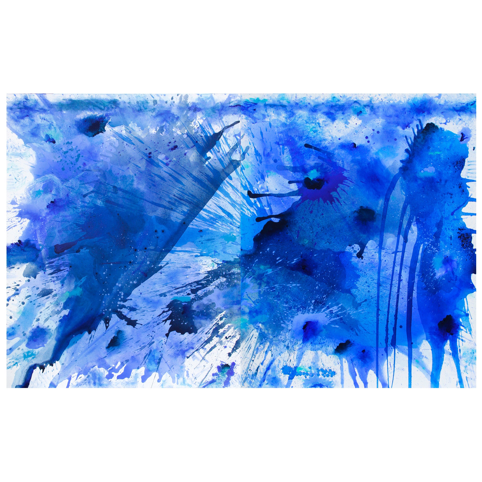 "Blue Land Splash 2015.02" by J. Steven Manolis, Abstract, USA, 2015