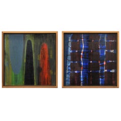 Pair of Original Paul Aho Paintings--USA 1992