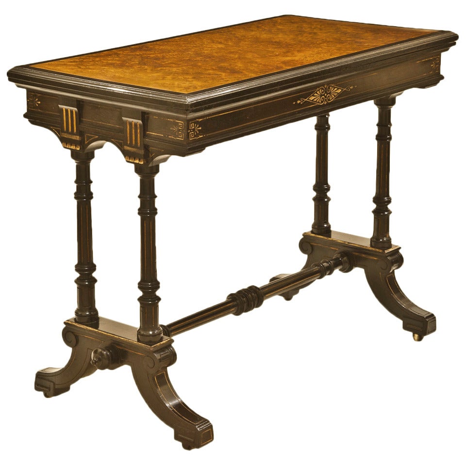 19th Century Aesthetic Movement Card Table