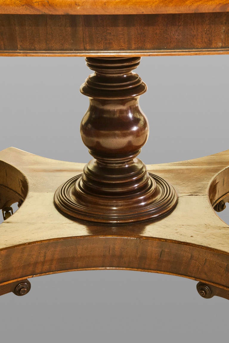 British Regency Mahogany Center Table