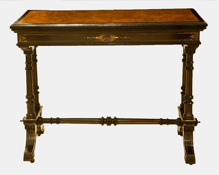 British 19th Century Aesthetic Movement Card Table