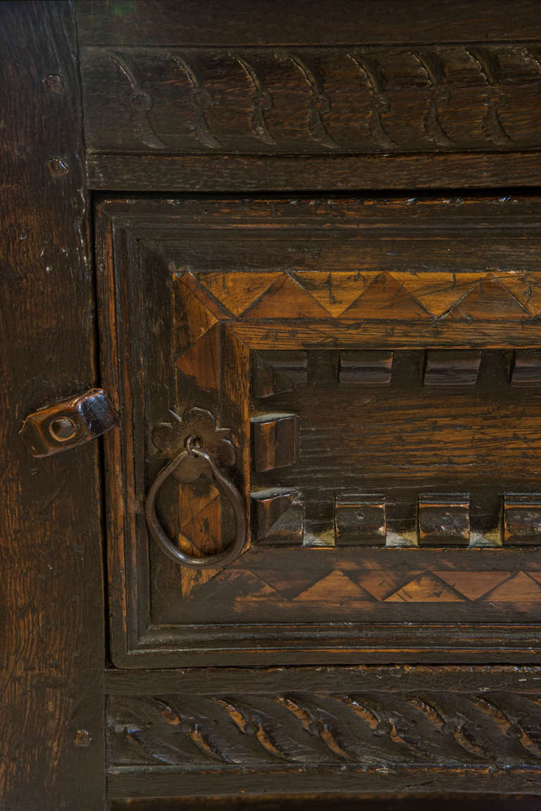 Medieval Rare Early English Oak Credence Table