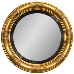 Antique Regency Convex Bullseye Mirror