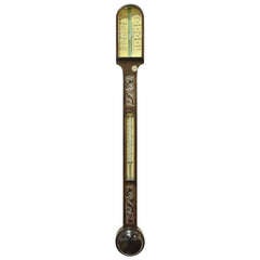 Antique Georgian Rosewood Stick Barometer