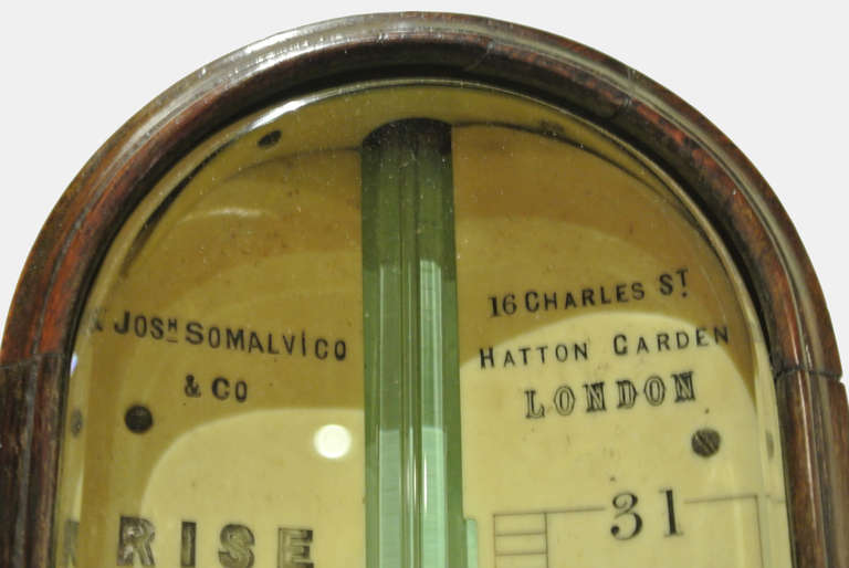 19th Century Georgian Rosewood Stick Barometer