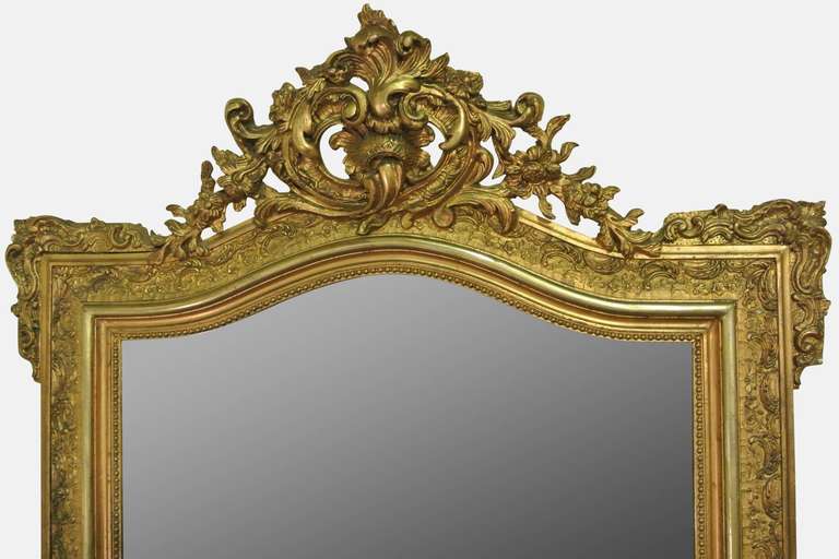 French 19th Century Rococo Mirror