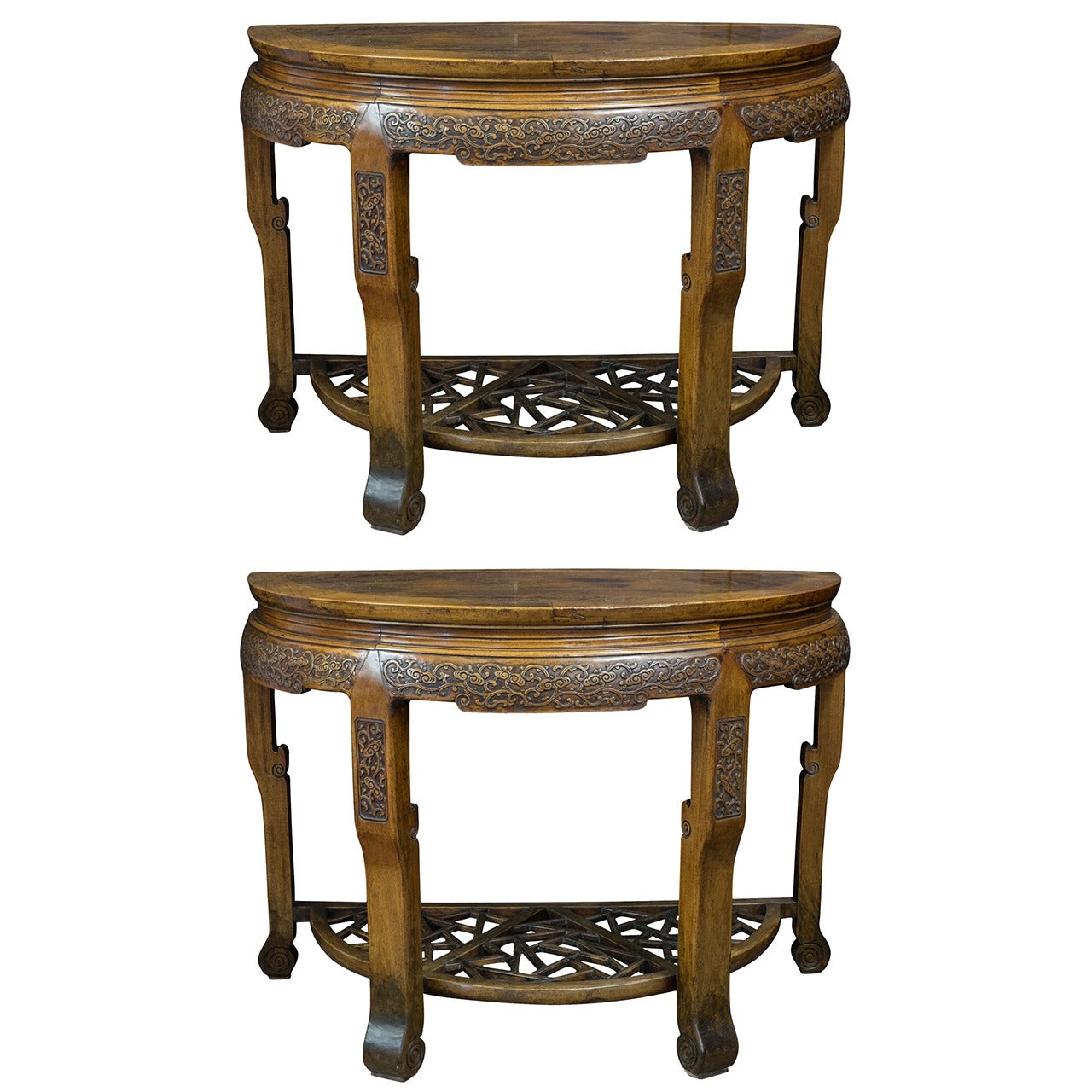 Pair of Early 19th Century Chinese Console Tables