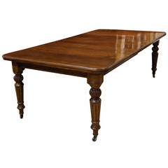 Antique 19th Century American Walnut Dining Table