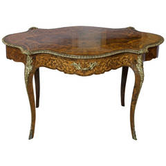 19th Century French Marquetry Center Table
