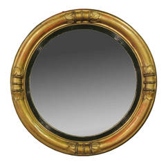 19th Century Regency Bullseye Convex Mirror