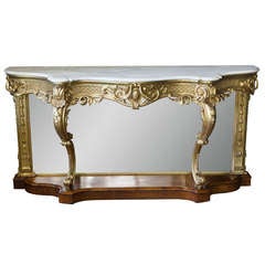 Regency Marble-Top Console Table