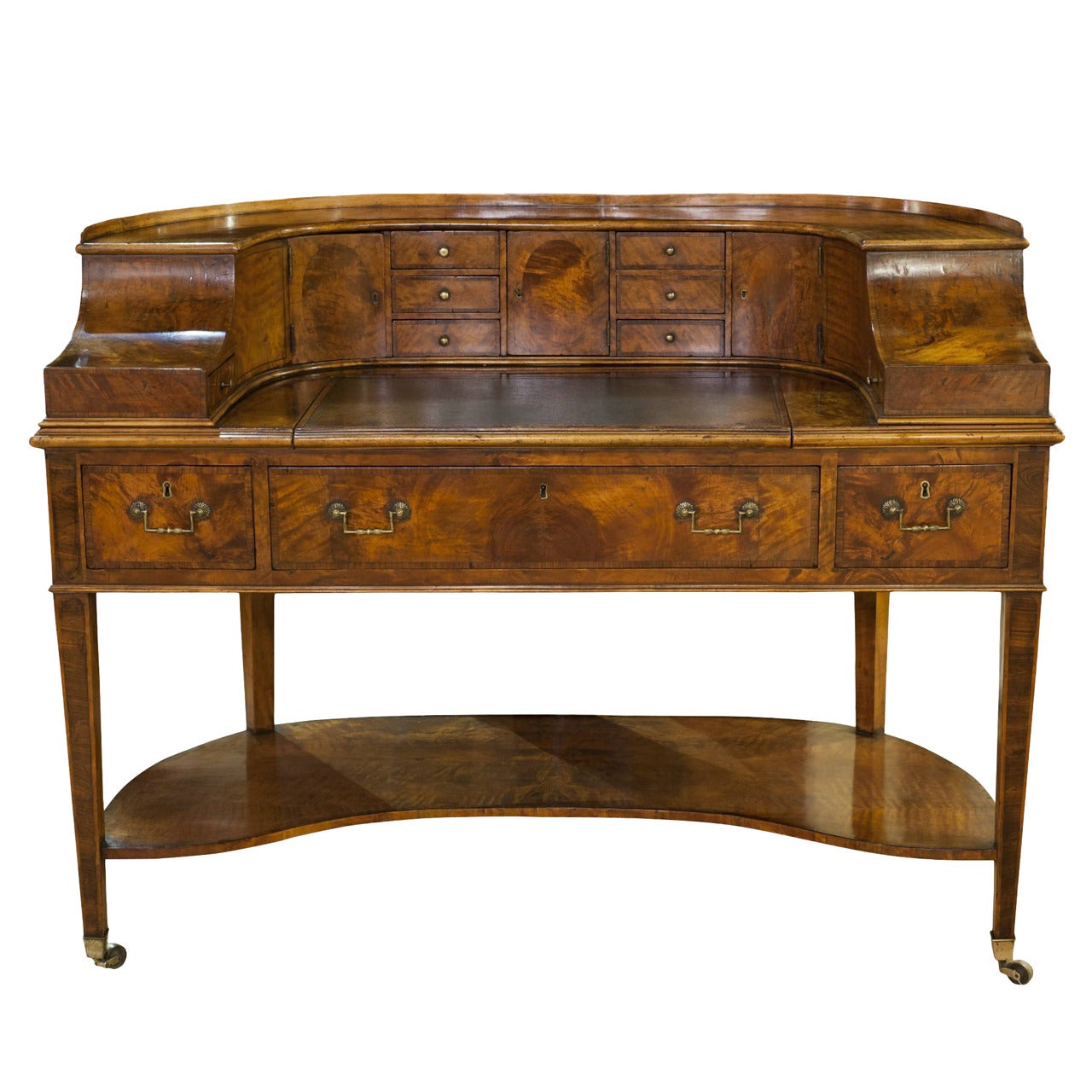 Late Georgian Satinwood Carlton House Desk