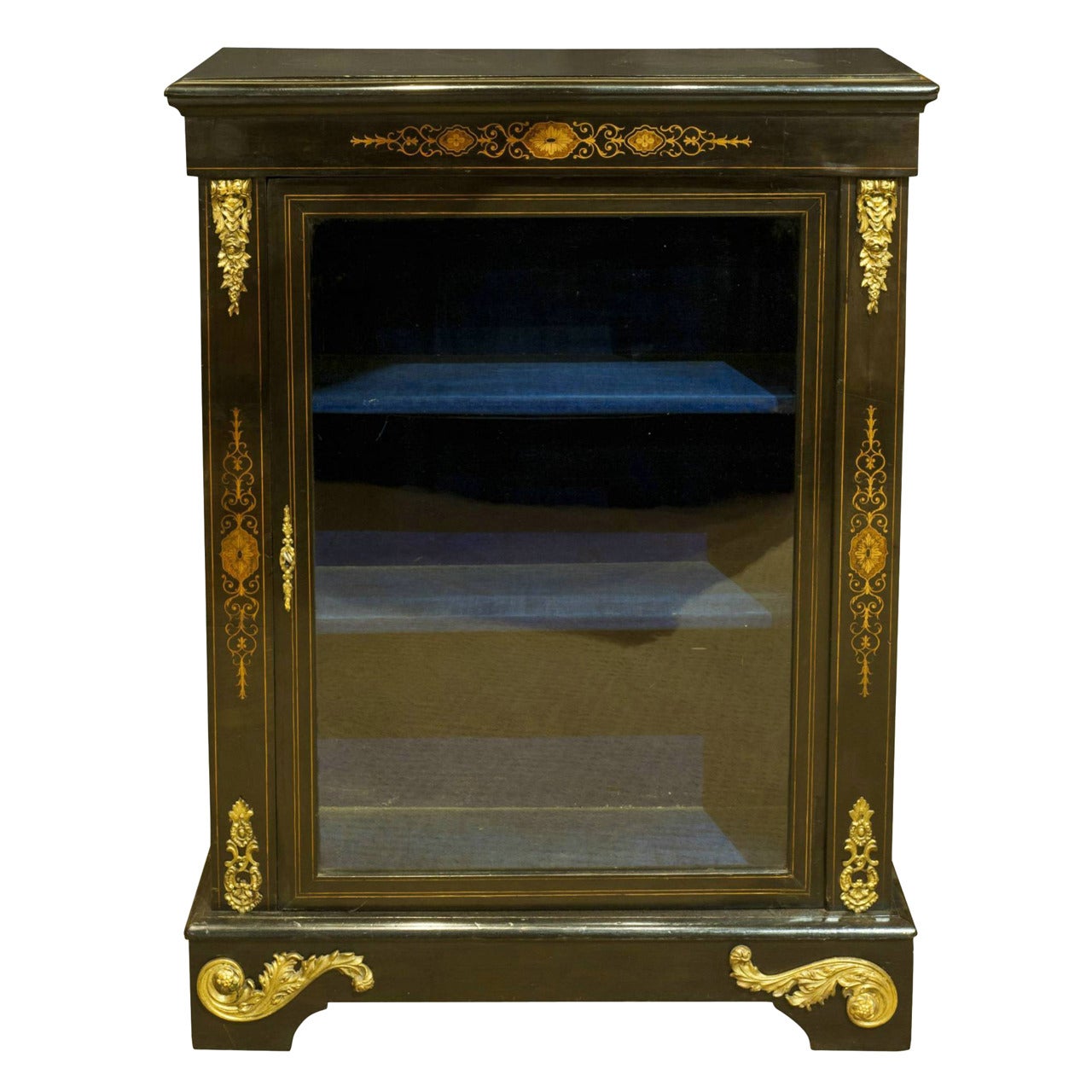 19th Century Ebonised Pier Cabinet