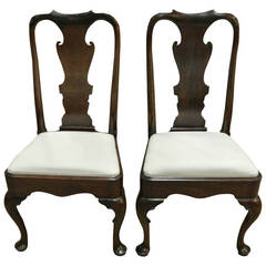 Pair of George I Mahogany Side Chairs