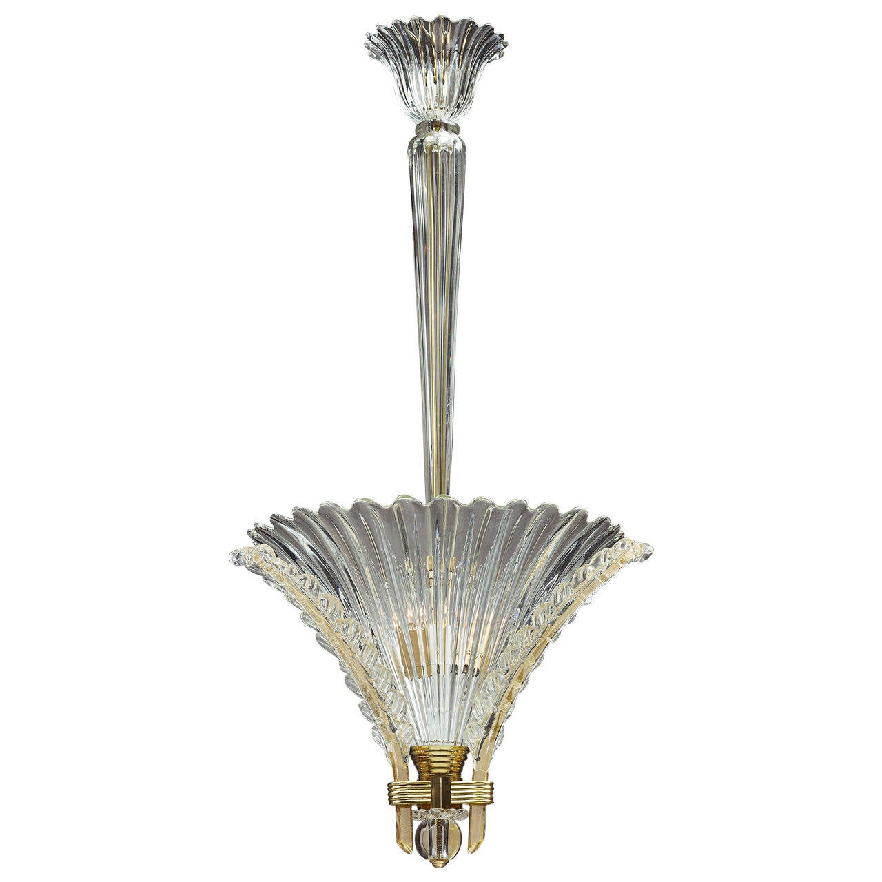 Small Chandelier by Barovier & Toso, Italy, circa 1950 For Sale