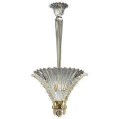 Small Chandelier by Barovier & Toso, Italy, circa 1950