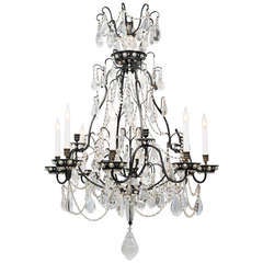 Rock crystal chandelier