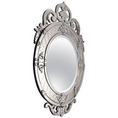 Large Venitian Mirror, France circa Early 20th Century Large Venitian Mirror, France circa Early 20th Century