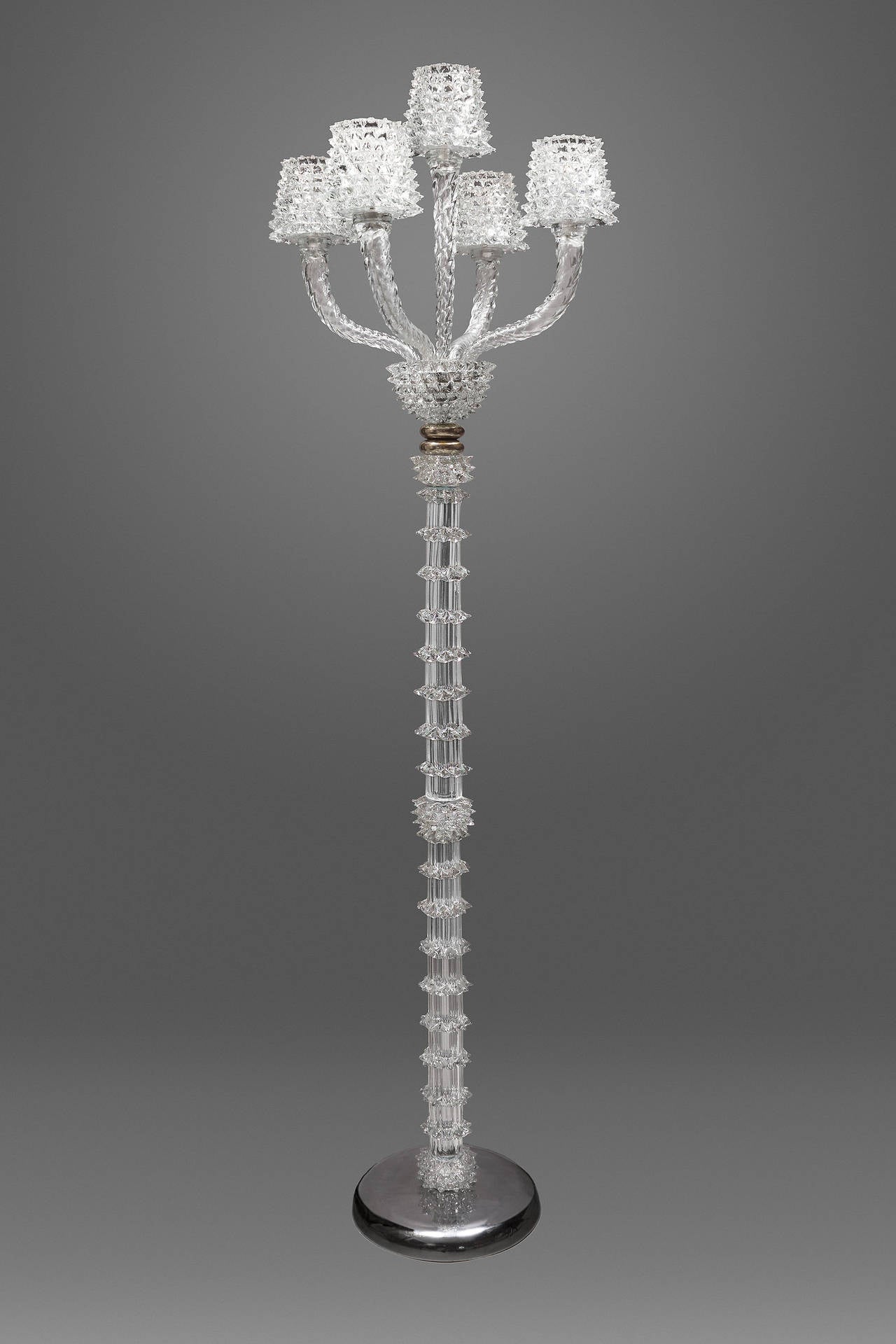 Floor Lamp by Barovier e Toso, Italy circa 1950