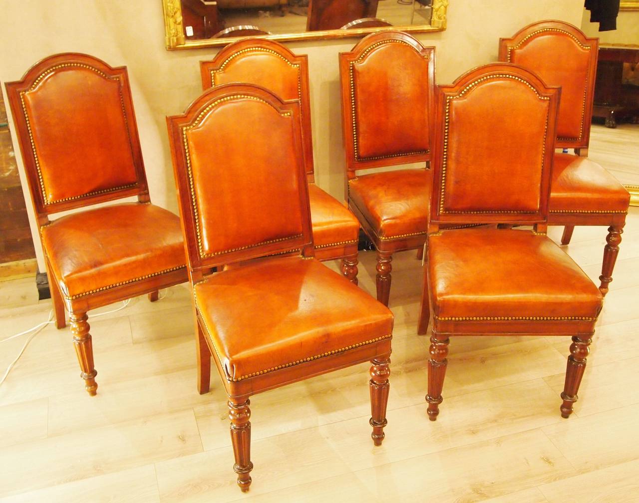 Nice Set of 12 Dining Chairs, France, circa 1860 In Good Condition For Sale In Saint-Ouen, FR