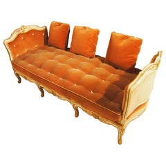 Vintage Very Nice Daybed, Louis XV Style, Maison Gouffé, Paris, circa 1950