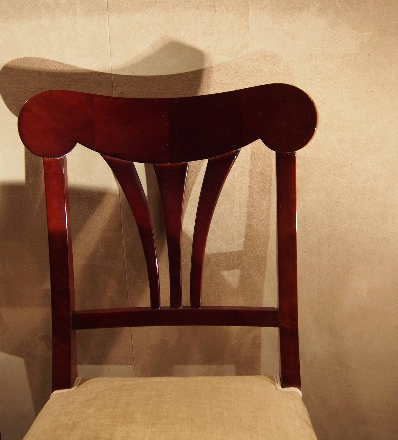Nice Pair of Mahogany Side Chairs, Vienna circa 1940
