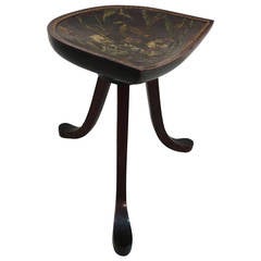 Antique Thebes Stool Attributed to Leonard F. Wyburd for Liberty & Co