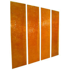 Eleven Large Plaques in Resin, 1970's