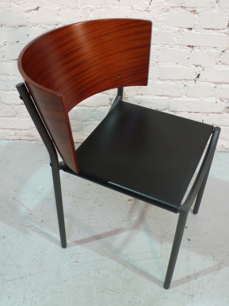Mid-Century Modern Set of Six Chairs, 