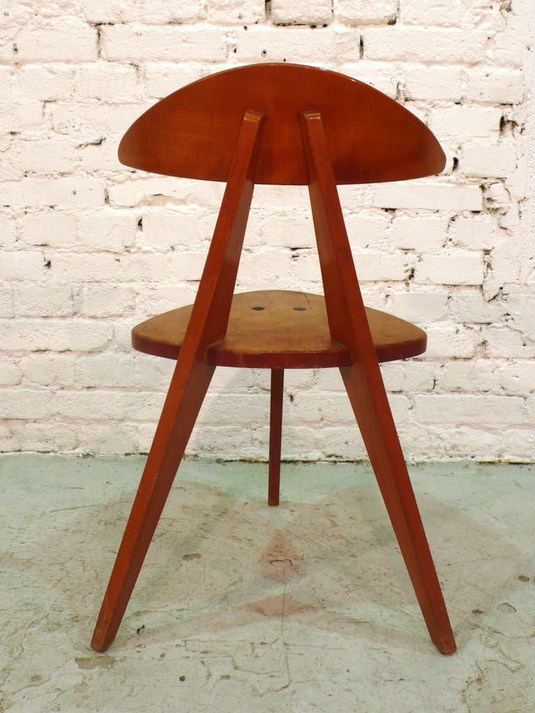 German Tripod Chair by Walter Papst for Wilkhahn For Sale