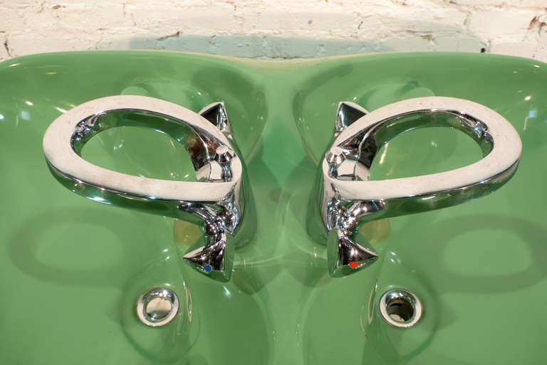 Mid-Century Modern Large Double-Faced Washbasin by Luigi Colani for Villeroy & Boch For Sale