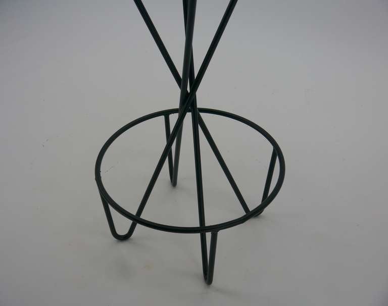 Mid-Century Modern 3 Hairpin Bar Stools By Paul Tuttle
