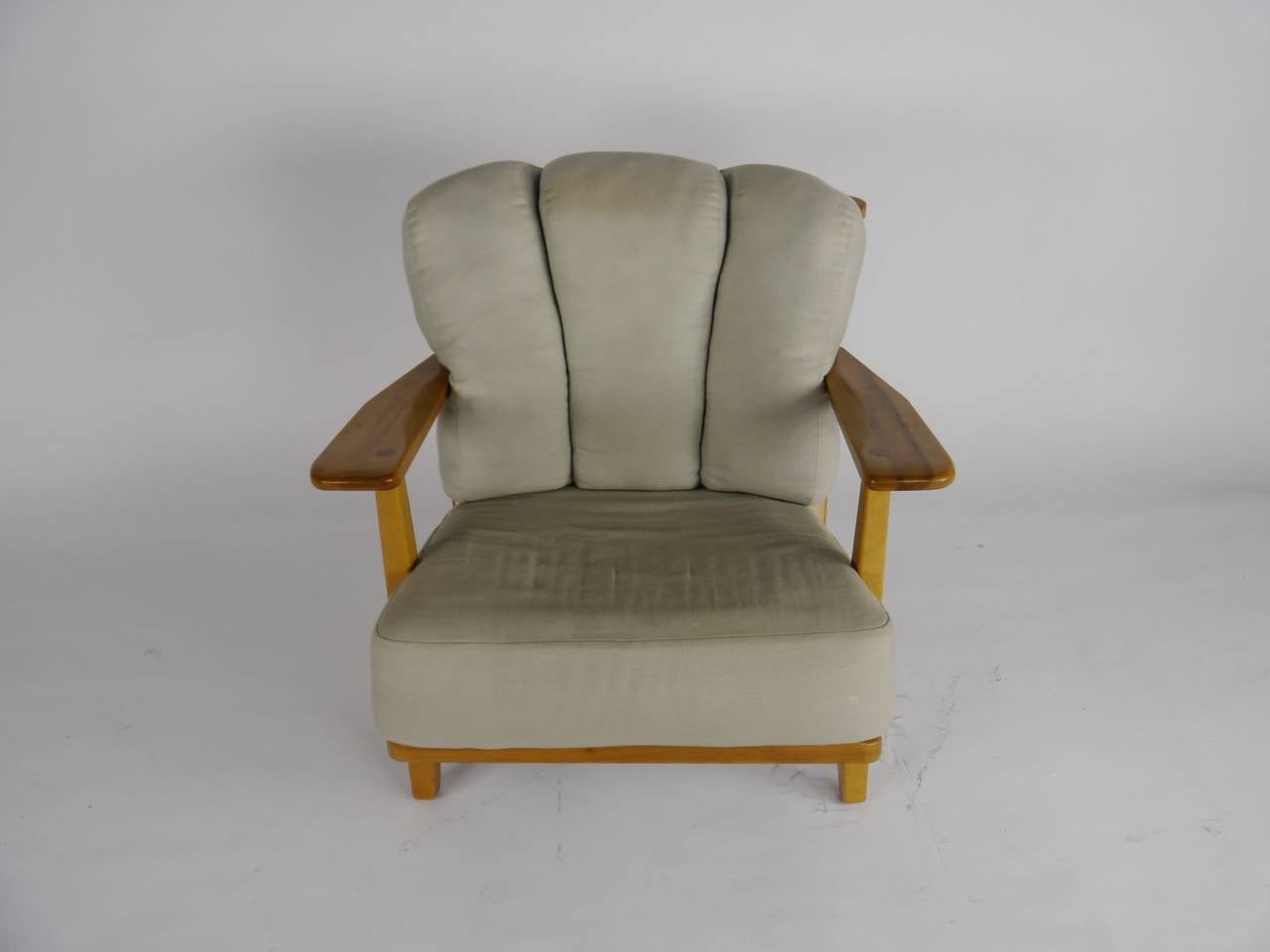 Unusual Adirondack Modern Lounge Chairs by Herman de Vries for Cushman In Good Condition In Hadley, MA