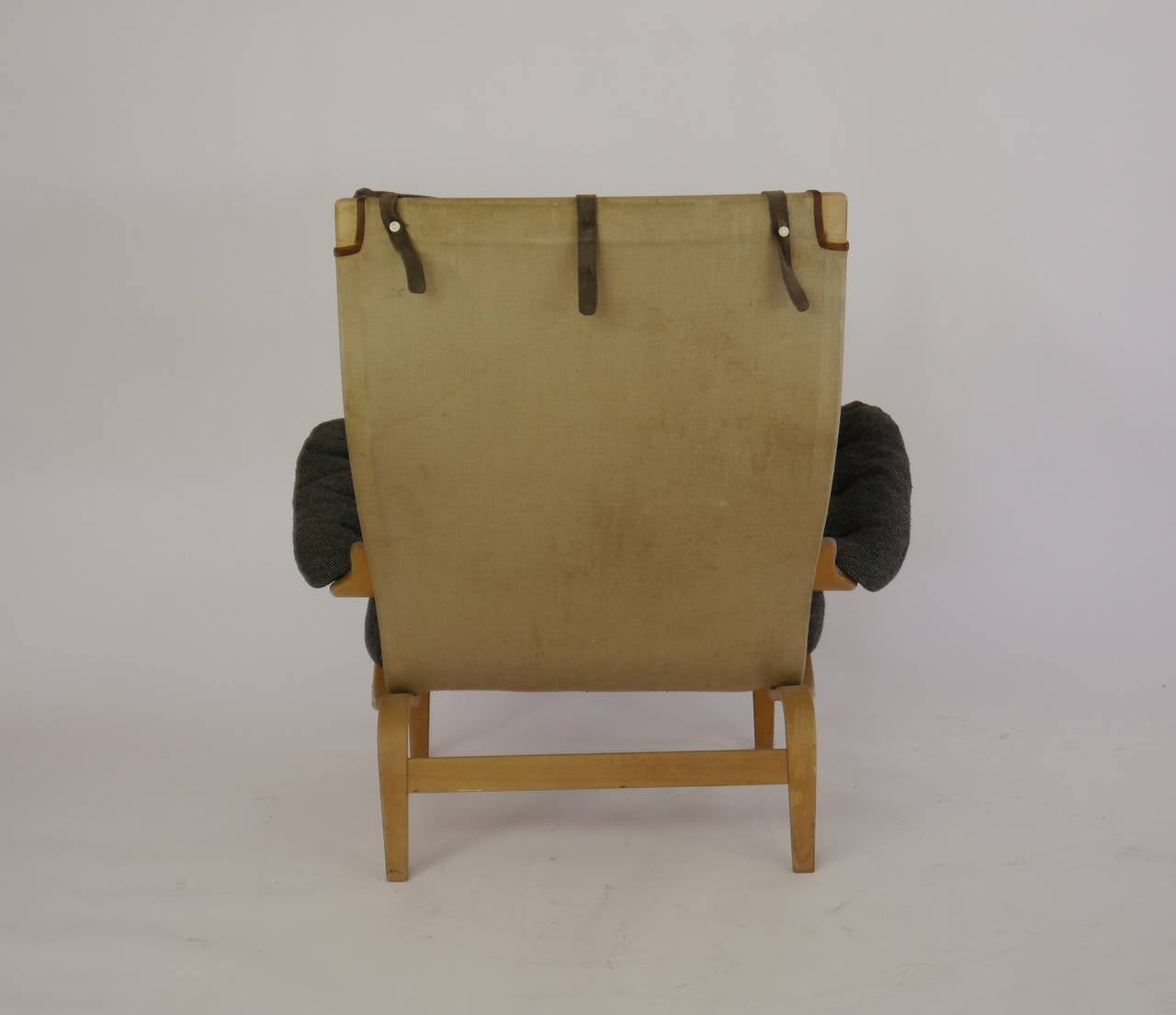 Scandinavian Modern Pernilla Lounge Chair by Bruno Mathsson for Dux