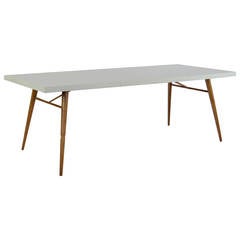 Dining Table in White Lacquer by Paul McCobb
