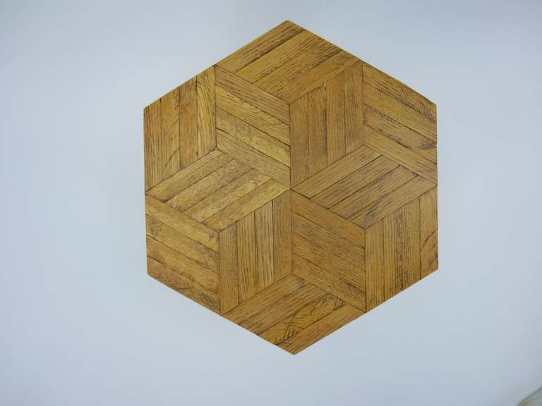 American Custom Stainless Steel and Parquet Tables