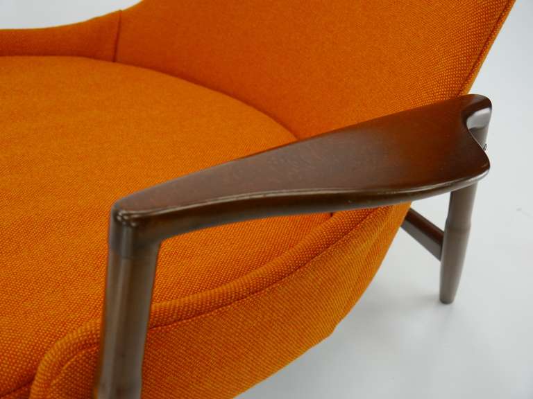 Ib Kofod Larsen Lounge Chair and Ottoman 1