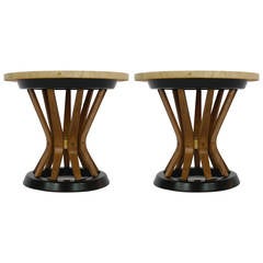 Pair of Sheaf of Wheat Side Tables by Edward Wormley for Dunbar Pair of Sheaf of Wheat Side Tables by Edward Wormley for Dunbar