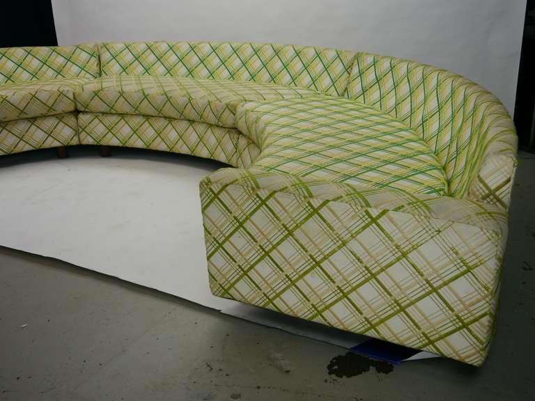 Milo Baughman Circular Sectional Sofa In Good Condition In Hadley, MA