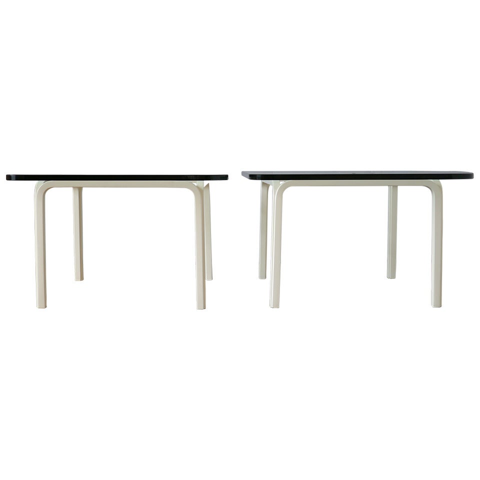 Pair of Cocktail Tables by Alvar Aalto For Sale